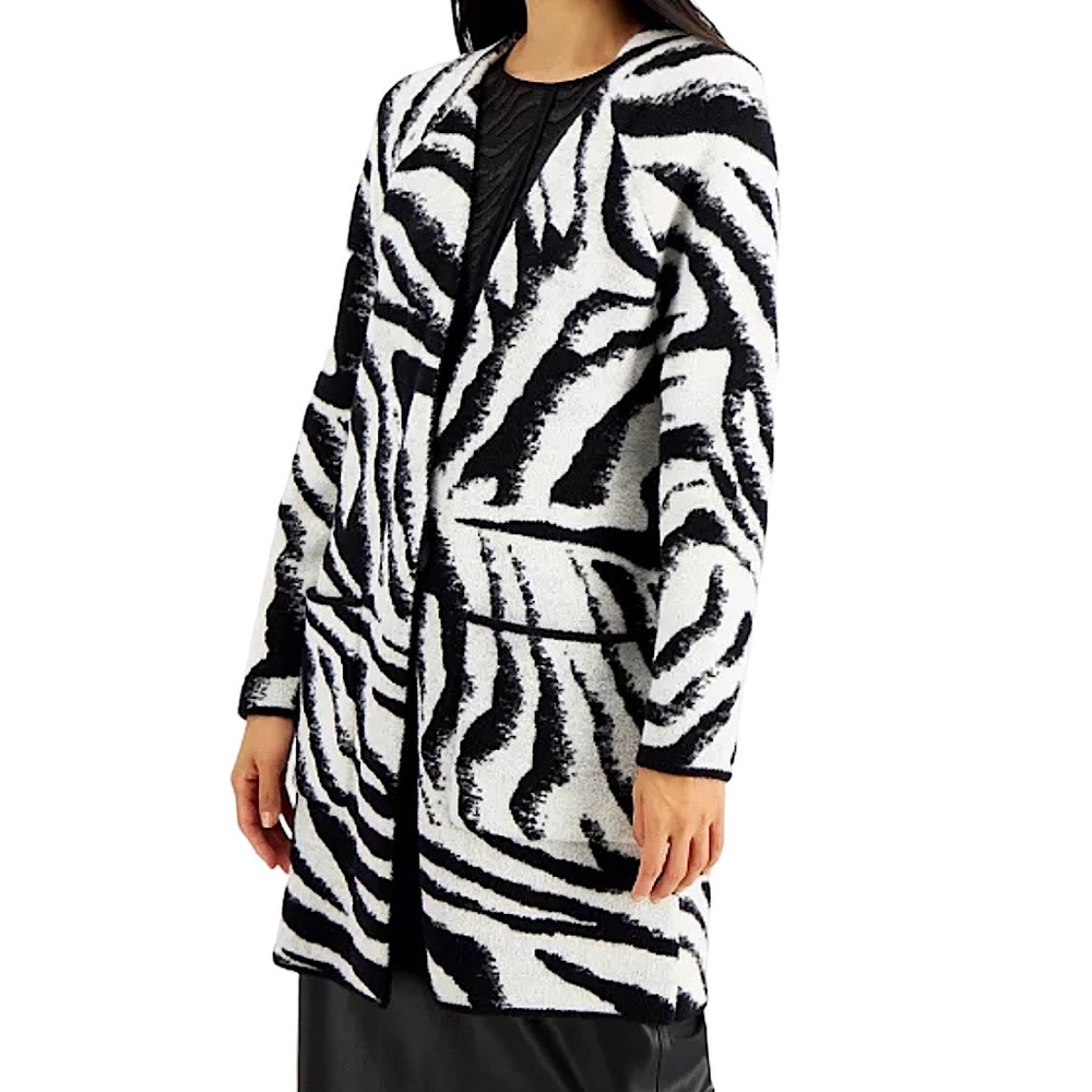 ALFANI ZEBRA CARDIGAN